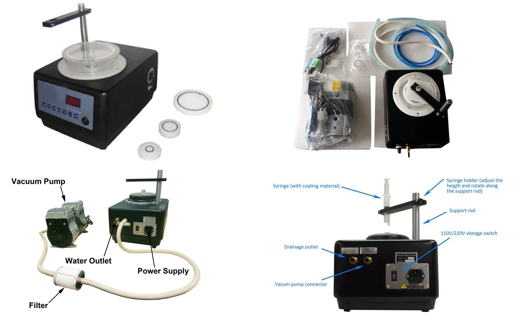 Vacuum Spin Coater QualiSC-100